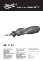 Milwaukee M12 SI Manual Original