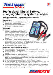 TecMate TestMATE Manual Del Usario