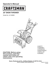 Craftsman 247.88999 Manual Del Operador