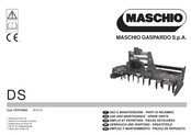 Maschio DS 3000 Empleo Y Mantenimiento - Piezas De Repuesto