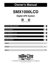 Tripp-Lite SMX1000LCD Manual Del Usuario
