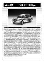 REVELL Fiat 131 Rallye Manual De Instrucciones