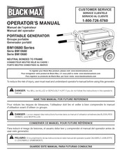 Black Max BM10680 Serie Manual Del Operador