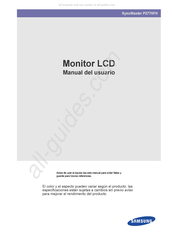 Samsung SyncMaster P2770FH Manual Del Usuario