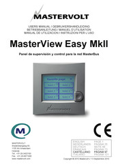 Mastervolt MasterView Easy MkII Manual De Utilización