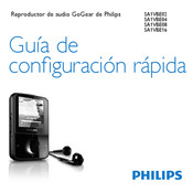 Philips GoGear SA1VBE16 Guía De Configuración Rápida