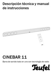 Teufel CINEBAR 11 Descripción Técnica Y Manual De Instrucciones