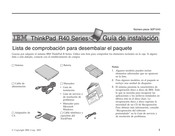 IBM ThinkPad R40 Serie Guia De Instalacion