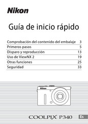 Nikon Coolpix P340 Guia De Inicio Rapido