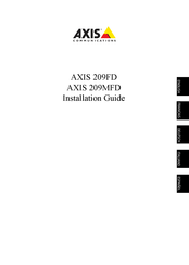 Axis Communications 209MFD Installation Guide