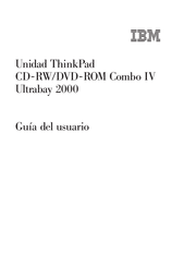 IBM ThinkPad Ultrabay 2000 Guia Del Usuario