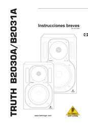 Behringer TRUTH B2030A Guia De Inicio Rapido