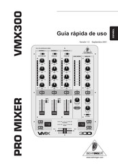 Behringer PRO MIXER VMX300 Guía Rápida De Uso