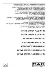 DAB ACTIVE DRIVER PLUS T/T 3 Instrucciones De Instalación Y Mantenimiento