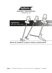 Agitaser SRR Manual De Instalación, Puesta En Marcha Y Mantenimiento