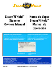 AccuTemp STEAM'N'HOLD S3 Manual Del Usuario