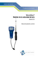 TSI VELOCICALC 9515 Manual De Operación Y Servicio