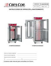 Cres Cor H138NPSCDOM2MQCE Instrucciones De Operacion Y Mantenimiento