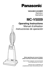 Panasonic MC-V5009 Instrucciones De Operación