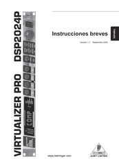 Behringer VIRTUALIZER PRO DSP2024P Instrucciones Breves