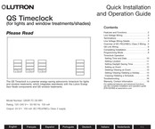 Lutron QSGR-TC-3S-WH Guía Rápida De Instalación Y Funcionamiento