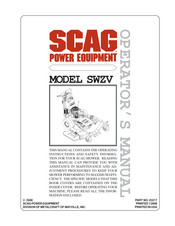 Scag Power Equipment SWZV48V-17KAI Manual Del Operador