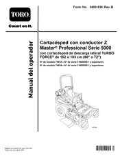 Toro Z Master Professional 5000 Serie Manual Del Operador