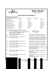 Prestige APS-33a Manual De Instalación