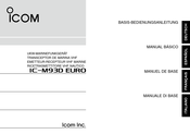 Icom EURO IC-M93D Manual Básico