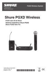 Shure PGXD Guia De Inicio Rapido