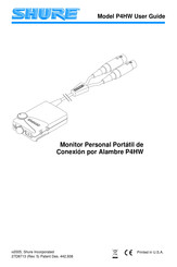 Shure P4HW Guía Del Usario