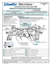 Draw-Tite Hide-A-Goose 9467 Instrucciones De Instalación