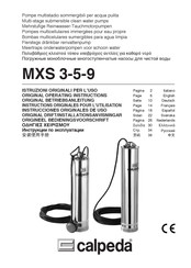 Calpeda MXS 3 Instrucciones Originales De Uso