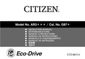 Citizen Eco-Drive G87 Serie Manual De Instrucciones