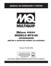 MQ Multiquip Mikasa Serie Manual De Operación Y Partes