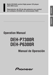 Pioneer DEH-P6300R Manual De Operación