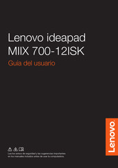 Lenovo ideapad MIIX 510-12IKB Guia Del Usuario