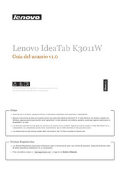 Lenovo IdeaTab K3011W Guia Del Usuario