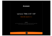 Lenovo TAB 2 A7-10F Guia Del Usuario