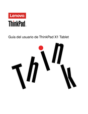 Lenovo ThinkPad X1 Guia Del Usuario