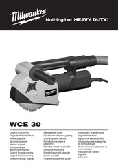 Milwaukee WCE 30 Manual De Instrucciones Original