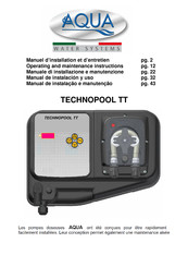 Aqua TECHNOPOOL TT Manual De Instalacion Y Uso