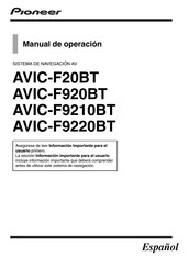 Pioneer AVIC-920BT Manual Del Operacion