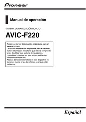 Pioneer AVIC-F220 Manual Del Operacion