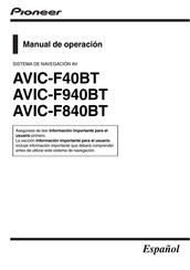 Pioneer AVIC-F840BT Manual Del Operacion