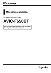 Pioneer AVIC-F550BT Manual Del Operacion