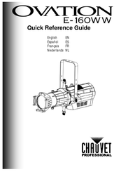 Chauvet Professional OVATION E-160WW Guía De Referencia Rápida