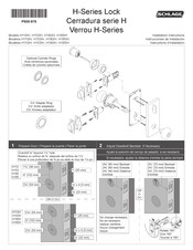 Schlage H Serie Instrucciones De Instalación