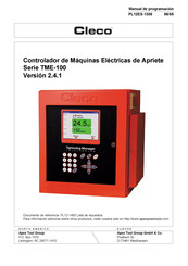 Cleco TME-100 Serie Manual De Programación