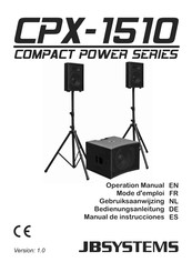 JB Systems CPX-150 Manual De Instrucciones